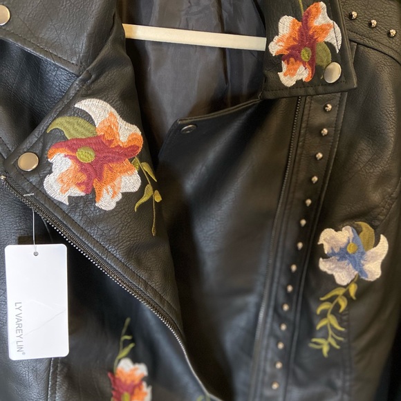 Ly Varey Lin Faux Leather Moto Jacket - Picture 4 of 12